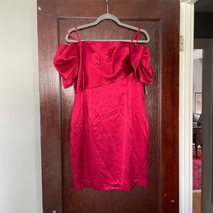 Off the shoulder cocktail dress